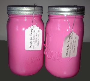 Easily Entertained - Snow bunny Bachelorette Love Jars - With Goodies to Keep Us Warm & Beautiful!